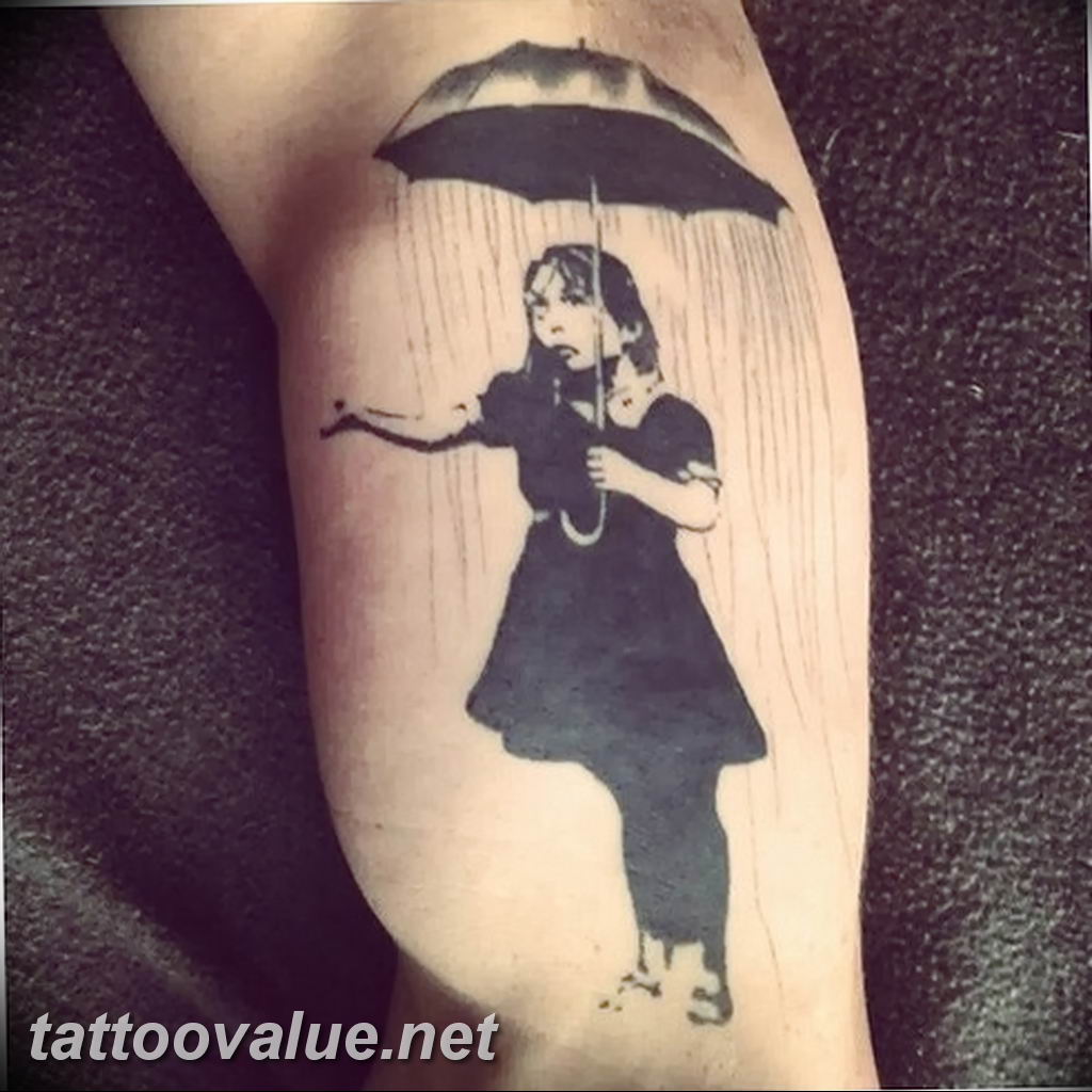 photo tattoo umbrella 06.12.2018 №039 - example of tattoo design umbrella - tattoovalue.net